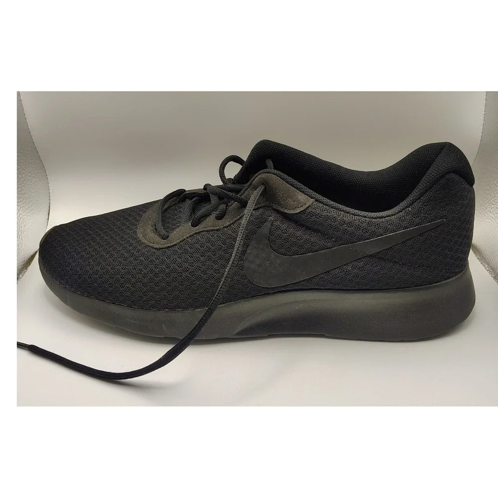 Nike Tanjun Triple Black Mens Running Shoes Sneakers 812654-001 Size 14 - Picture 10 of 10